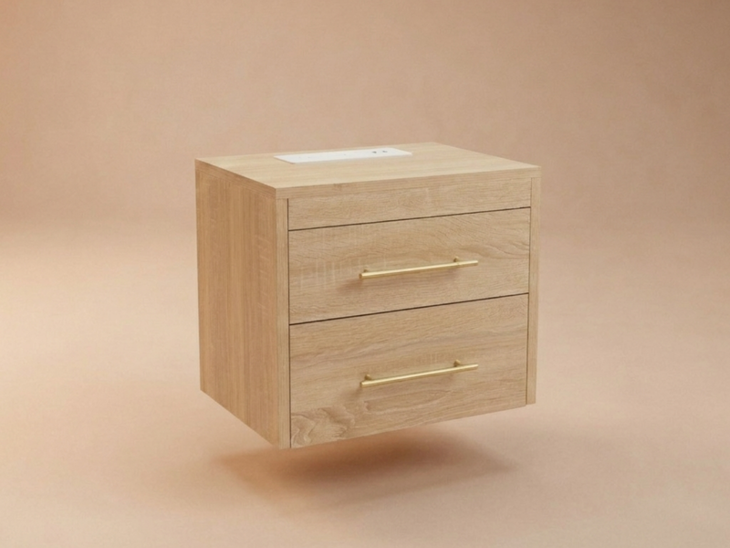 Integrated floating nightstand