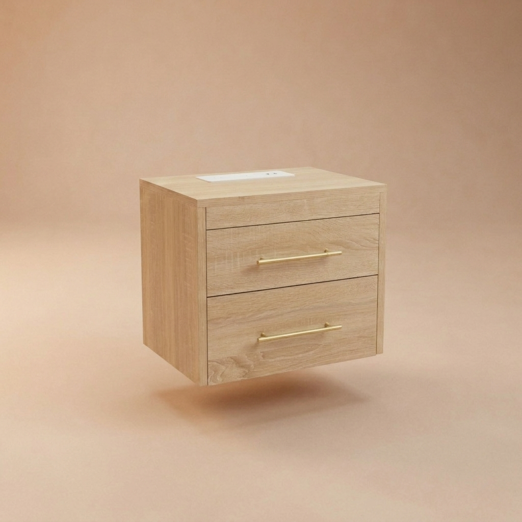Castaway Bed floating nightstand